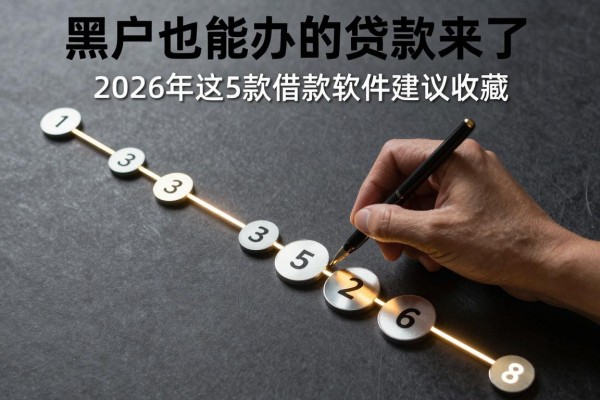 黑户也能办的贷款来了!2026年这5款借款软件建议收藏
