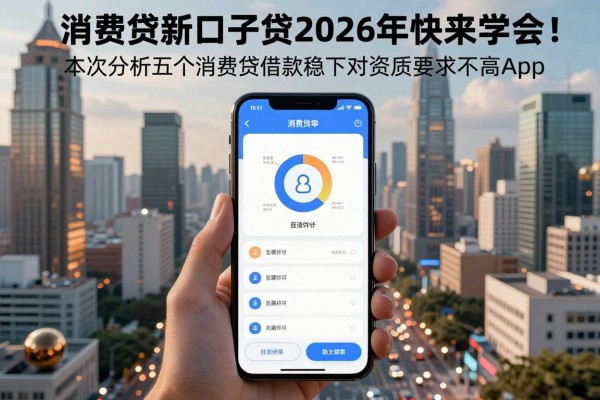 消费贷app新口子贷款2026年快来学会!本次分析五个消费贷借款稳下对资质要求不高app