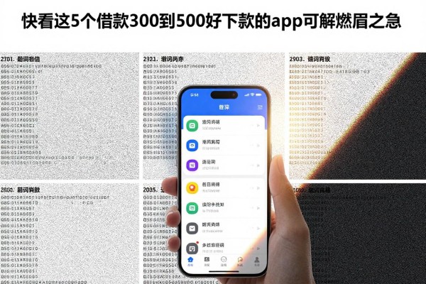 300到500的网贷,快看这5个借款300到500好下款的app可解燃眉之急