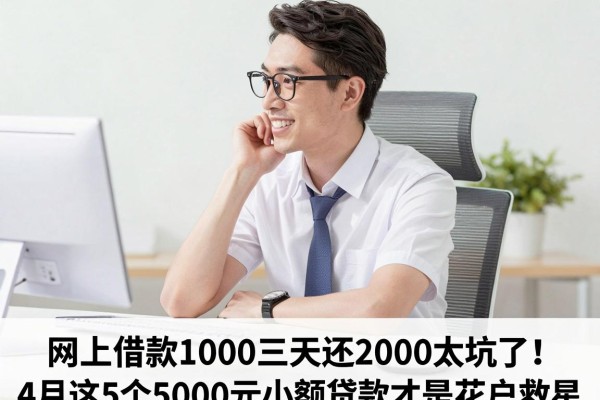 网上借款1000三天还2000太坑了!4月这5个5000元小额贷款才是花户救星