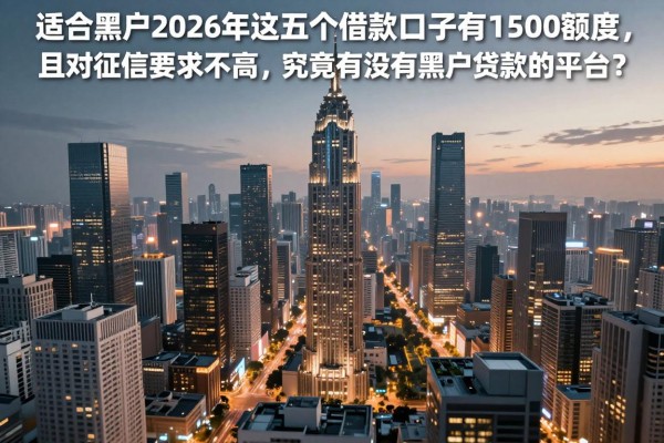 适合黑户2026年这五个借款口子有1500额度且对征信要求不高,究竟有没有黑户贷款的平台?