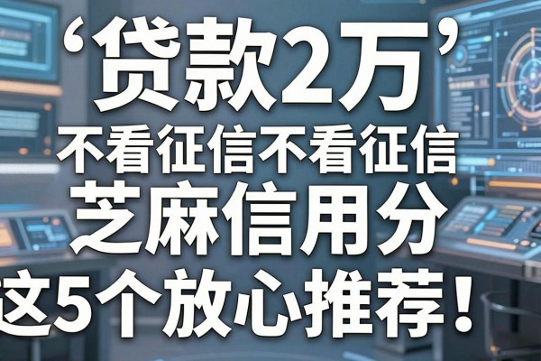 贷款2万不看征信芝麻信用分这5个放心推荐!本文为您深度严挑!