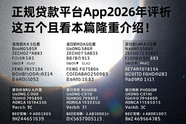 正规贷款平台app2026年评析这五个!且看本篇隆重介绍!