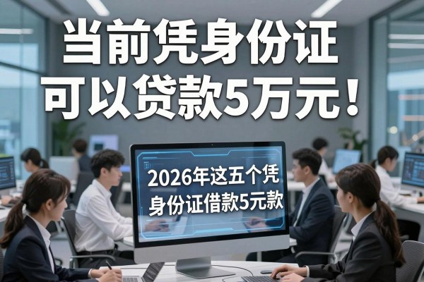 当前凭身份证可以贷款5万元！2026年这五个凭身份证借款5万元能放款的平台很给力