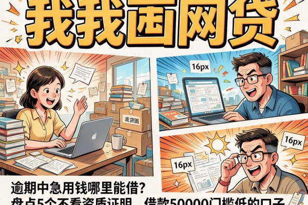逾期中急用钱哪里能借？盘点5个不看资质证明、借款50000门槛低的口子