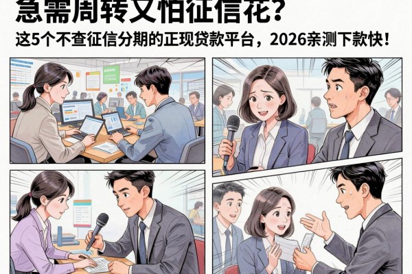 急需周转又怕征信花?这5个不查征信分期的正规贷款平台,2026亲测下款快!