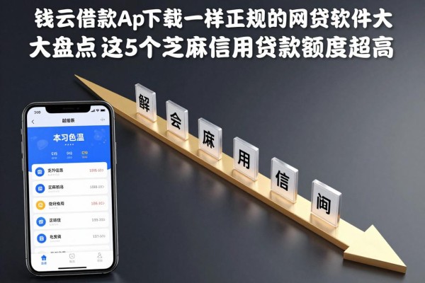 类似钱云借款App下载一样正规的网贷软件大盘点，这5个芝麻信用贷款额度超高