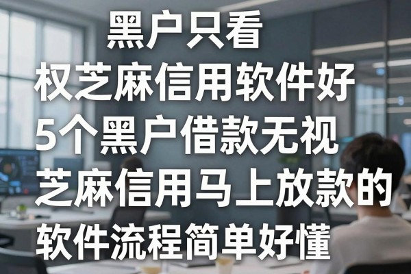 黑户只看芝麻信用软件好,权威探讨这5个黑户借款无视芝麻信用马上放款的软件流程简单好懂