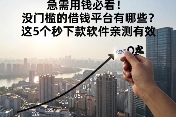 急需用钱必看!没门槛的借钱平台有哪些?这5个秒下款软件亲测有效