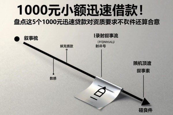 1000元小额迅速借款!盘点这5个1000元迅速贷款对资质要求不高软件还算合意