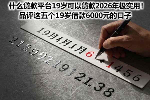 什么贷款平台19岁可以贷款2026年极其实用!品评这五个19岁借款6000元的口子