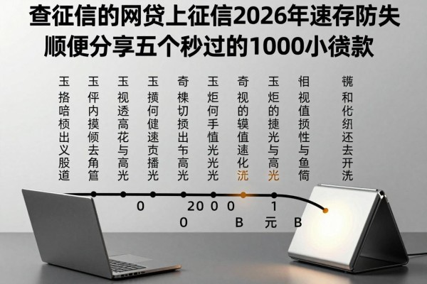 不用查征信的网贷上征信2026年速存防失!顺便分享五个秒过的1000小额贷款
