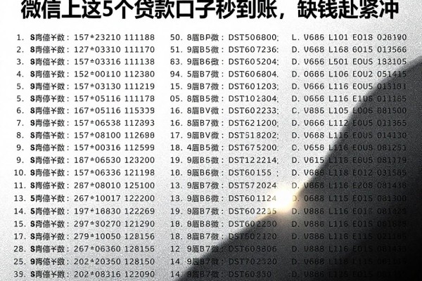 微信上这5个贷款口子秒到账,缺钱赶紧冲