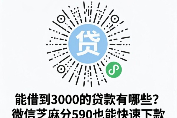 能借到3000的贷款有哪些?微信芝麻分590也能快速下款