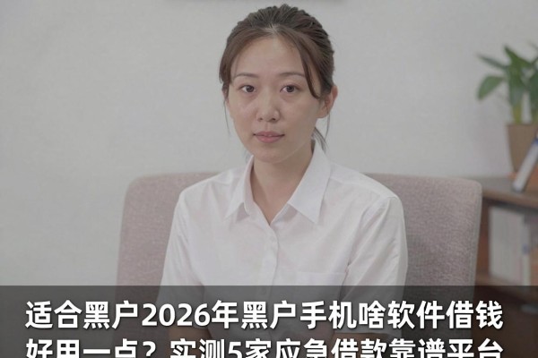 适合黑户2026年黑户手机啥软件借钱好用一点?实测5家应急借款靠谱平台