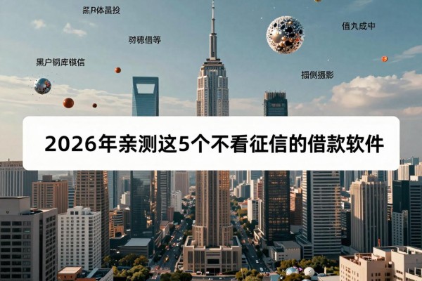 黑户哪个软件好贷款?2026年亲测这5个不看征信的借款软件