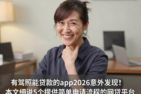 有驾照能贷款的app2026意外发现！本文细说5个提供简单申请流程的网贷平台