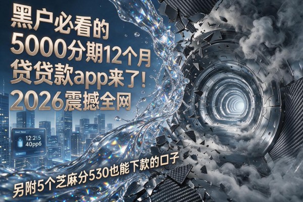 黑户必看的5000分期12个月贷款app来了!2026震撼全网,另附5个芝麻分530也能下款的口子