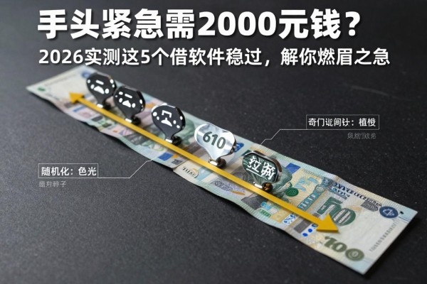 手头紧急需2000元钱?2026实测这5个借钱软件稳过,解你燃眉之急!