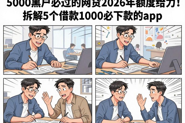 5000黑户必过的网贷2026年额度给力!拆解5个借款1000必下款的app