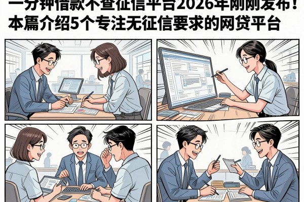 一分钟借款不查征信平台2026年刚刚发布!本篇介绍5个专注无征信要求的网贷平台