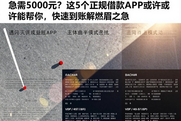 急需5000元?这5个正规借款APP或许能帮你,快速到账解燃眉之急