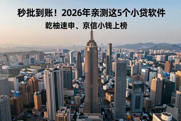 秒批到账!2026年亲测这5个小贷软件,乾柚速申、京信小钱上榜