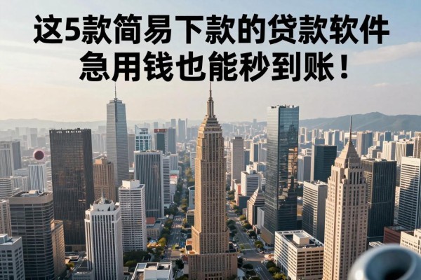 这5款简单容易下款的贷款软件,急用钱也能秒到账!
