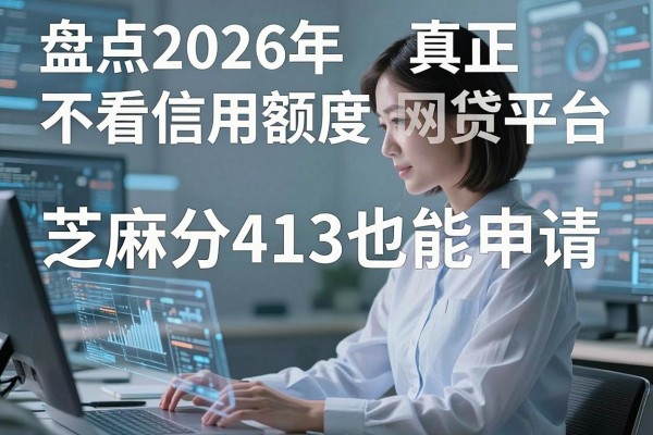 盘点2026年真正不看信用额度的网贷平台,芝麻分413也能申请