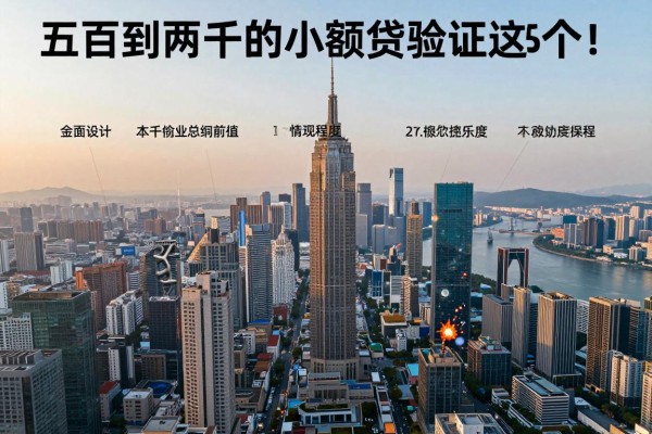 五百到两千的小额贷款验证这5个!本文为您全面分析!