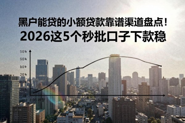 黑户能贷的小额贷款靠谱渠道盘点!2026这5个秒批口子下款稳