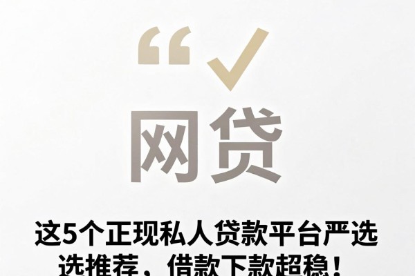 这5个正规私人贷款平台严选推荐，借款下款超稳！