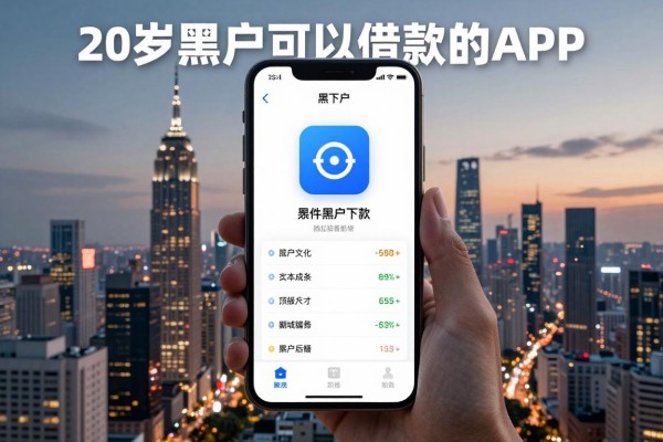 20岁黑户可以借款的app,今日筛选这几家20岁黑户可以借钱稳下款的app挺省心的