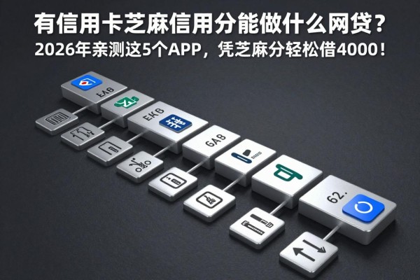 有信用卡芝麻信用分能做什么网贷？2026年亲测这5个APP，凭芝麻分轻松借4000！