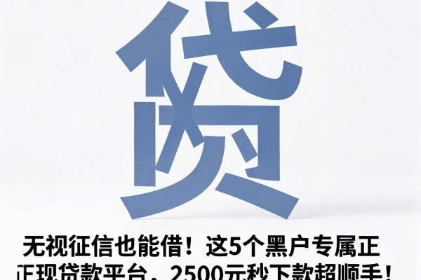 无视征信也能借!这5个黑户专属正规贷款平台,2500元秒下款超顺手