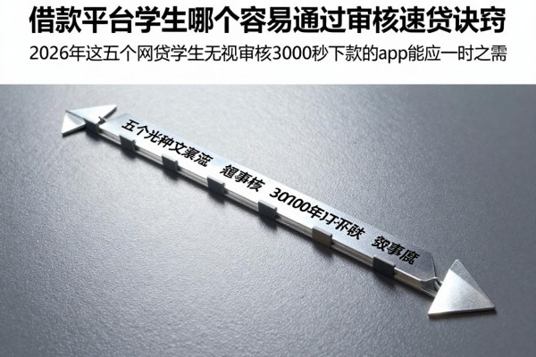 借款平台学生哪个容易通过审核速贷诀窍！2026年这五个网贷学生无视审核3000秒下款的app能应一时之需