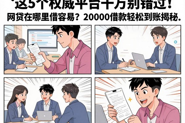 这5个权威平台千万别错过!网贷在哪里借容易?20000借款轻松到账揭秘