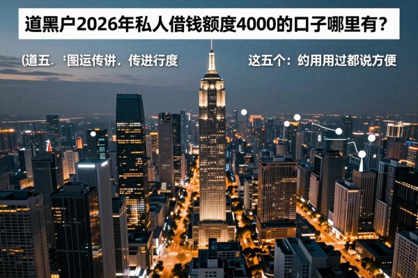 适合黑户2026年私人借钱额度4000的口子哪里有?这五个用过都说方便