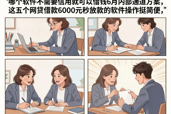 哪个软件不需要信用就可以借钱6月内部通道方案，这五个网贷借款6000元秒放款的软件操作挺简便