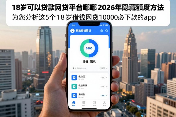 18岁可以贷款的网贷平台有哪些2026年隐藏额度方法！为您分析这5个18岁借钱网贷10000必下款的app