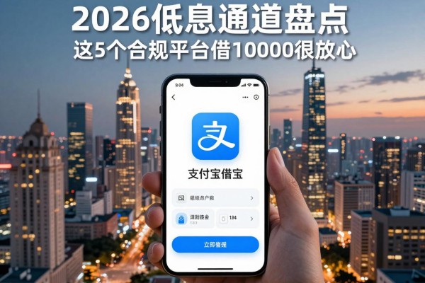 类似支付宝备用金借款app下载一样方便的借钱软件盘点！2026低息通道出炉，这5个合规平台借10000很放心