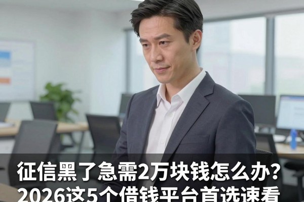 征信黑了急需2万块钱怎么办？2026这5个借钱平台首选速看