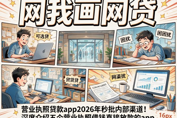 营业执照贷款app2026年秒批内部渠道!深度介绍五个营业执照借钱直接放款的app