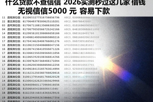 什么贷款不查授信,2026实测秒过这几家借钱无视授信5000元容易下款软件