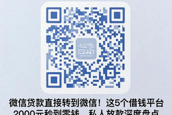 微信贷款直接转到微信!这5个借钱平台2000元秒到零钱,私人放款深度盘点