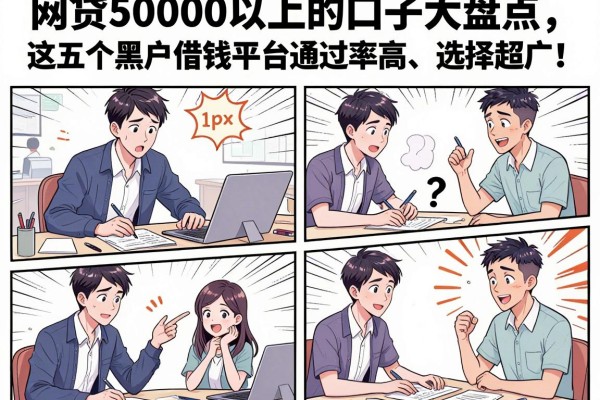 网贷50000以上的口子大盘点,这五个黑户借钱平台通过率高、选择超广!