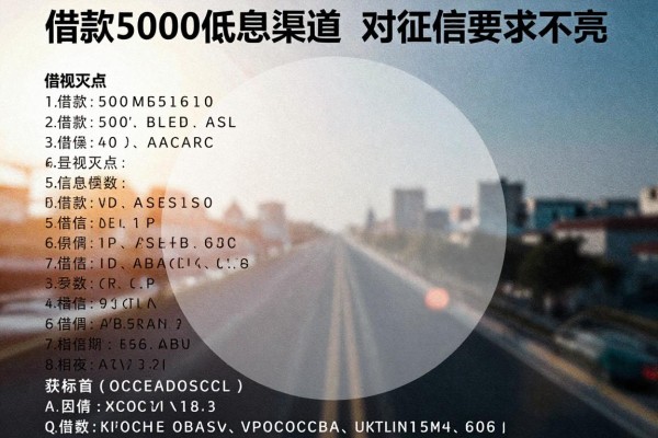 类似贷款123一样的口子,借款5000低息渠道,对征信要求不高