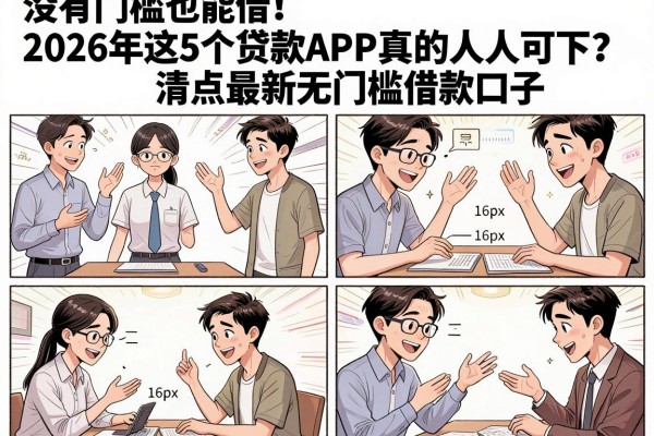没有门槛也能借!2026年这5个贷款APP真的人人可下?清点最新无门槛借款口子