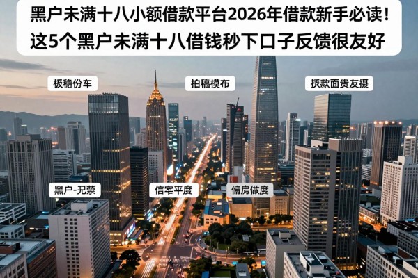 黑户未满十八小额借款平台2026年借款新手必读!这5个黑户未满十八借钱秒下口子反馈很友好