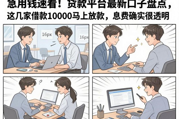 急用钱速看!贷款平台最新口子盘点,这几家借款10000马上放款,息费确实很透明
